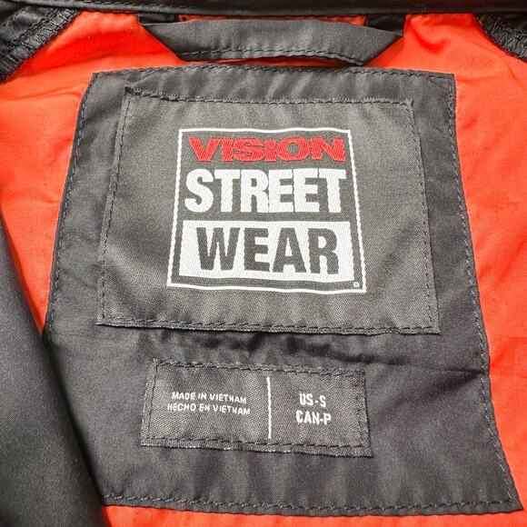 Vision Street Wear Jacket Mens Small Hooded Pullover Windbreaker Skateboarding - Picture 5 of 8